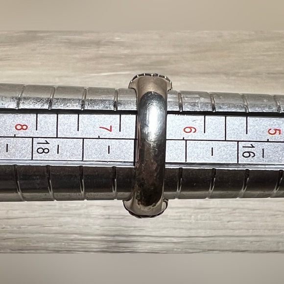 Vintage Designer Signed Stephen Dweck Sterling Silver & 18K Gold Ring, Size 6.5 - Picture 10 of 10